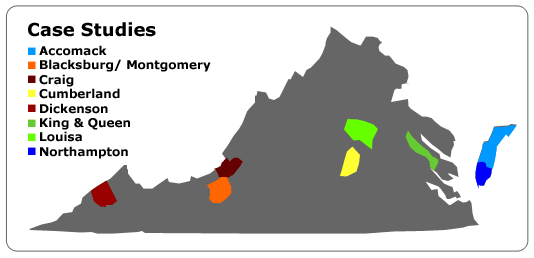 Map of Case Studies